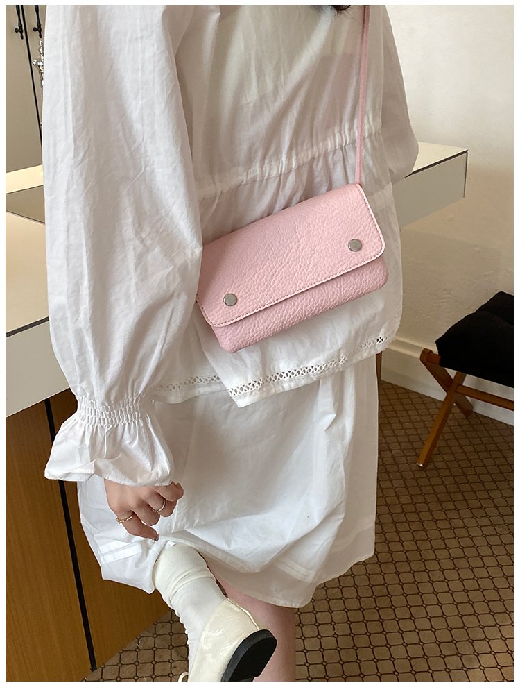 Women's PU Leather Minimal Flap Shoulder Bag detail 23