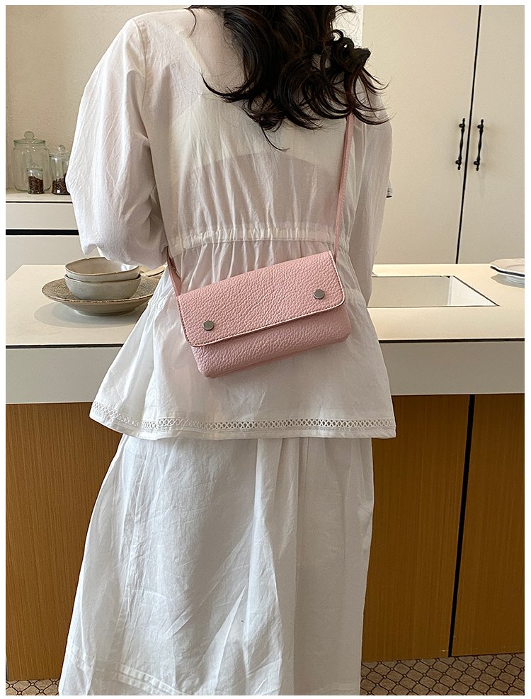 Women's PU Leather Minimal Flap Shoulder Bag detail 24
