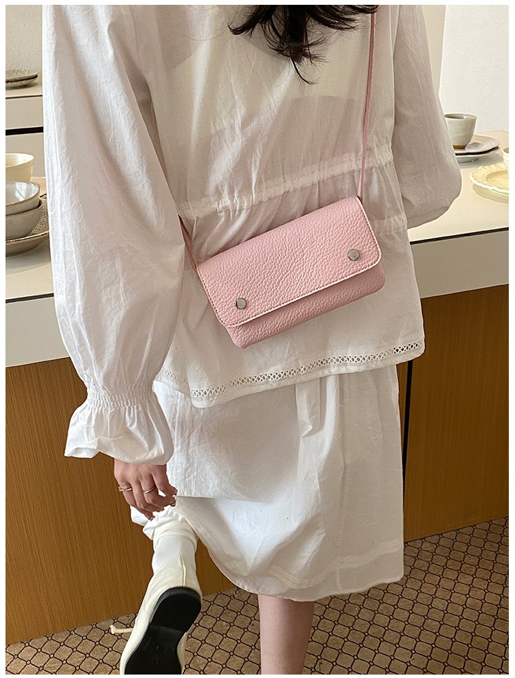 Women's PU Leather Minimal Flap Shoulder Bag detail 25