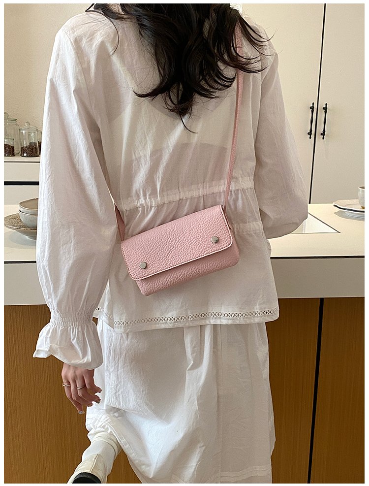 Women's PU Leather Minimal Flap Shoulder Bag detail 26