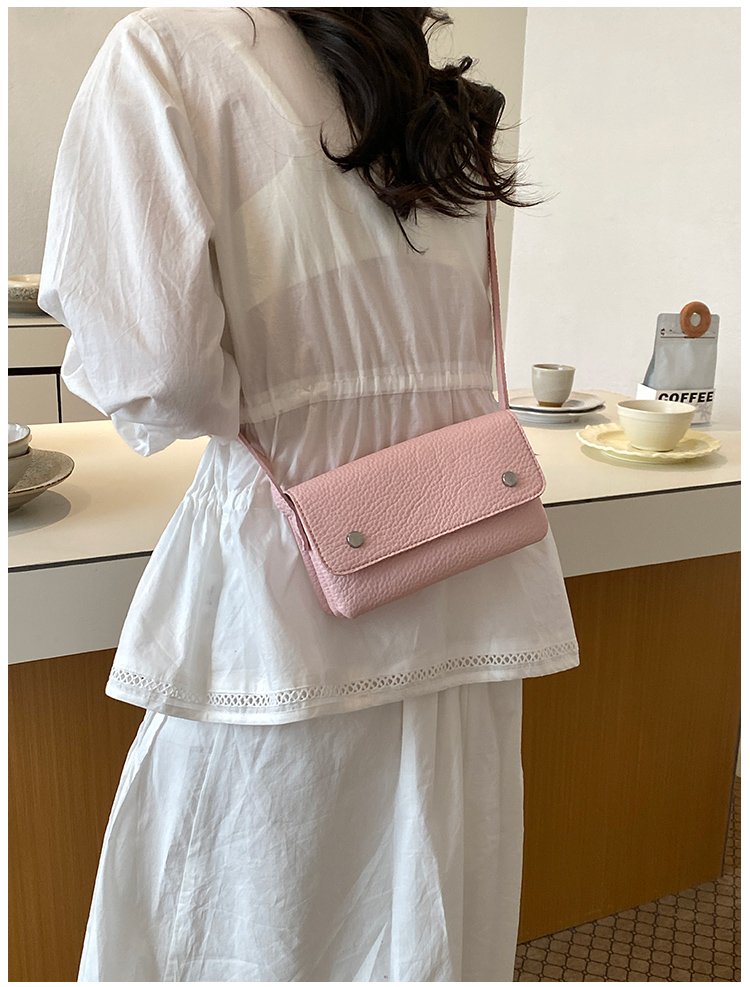 Women's PU Leather Minimal Flap Shoulder Bag detail 27