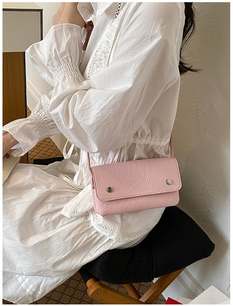 Women's PU Leather Minimal Flap Shoulder Bag detail 28