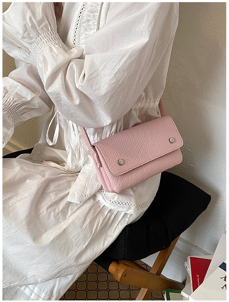 Women's PU Leather Minimal Flap Shoulder Bag detail 29