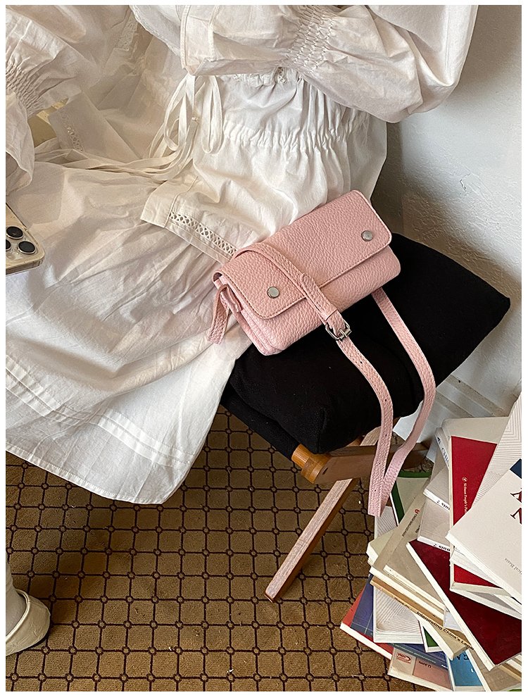Women's PU Leather Minimal Flap Shoulder Bag detail 30