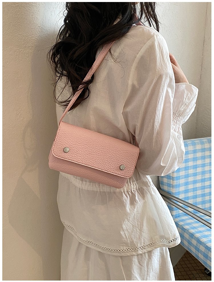 Women's PU Leather Minimal Flap Shoulder Bag detail 32