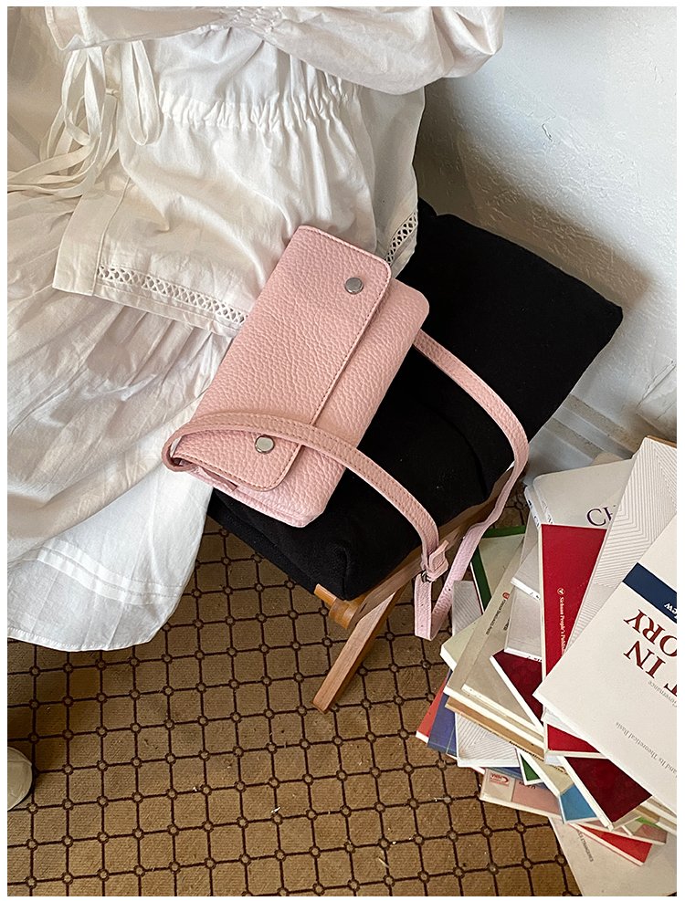 Women's PU Leather Minimal Flap Shoulder Bag detail 33