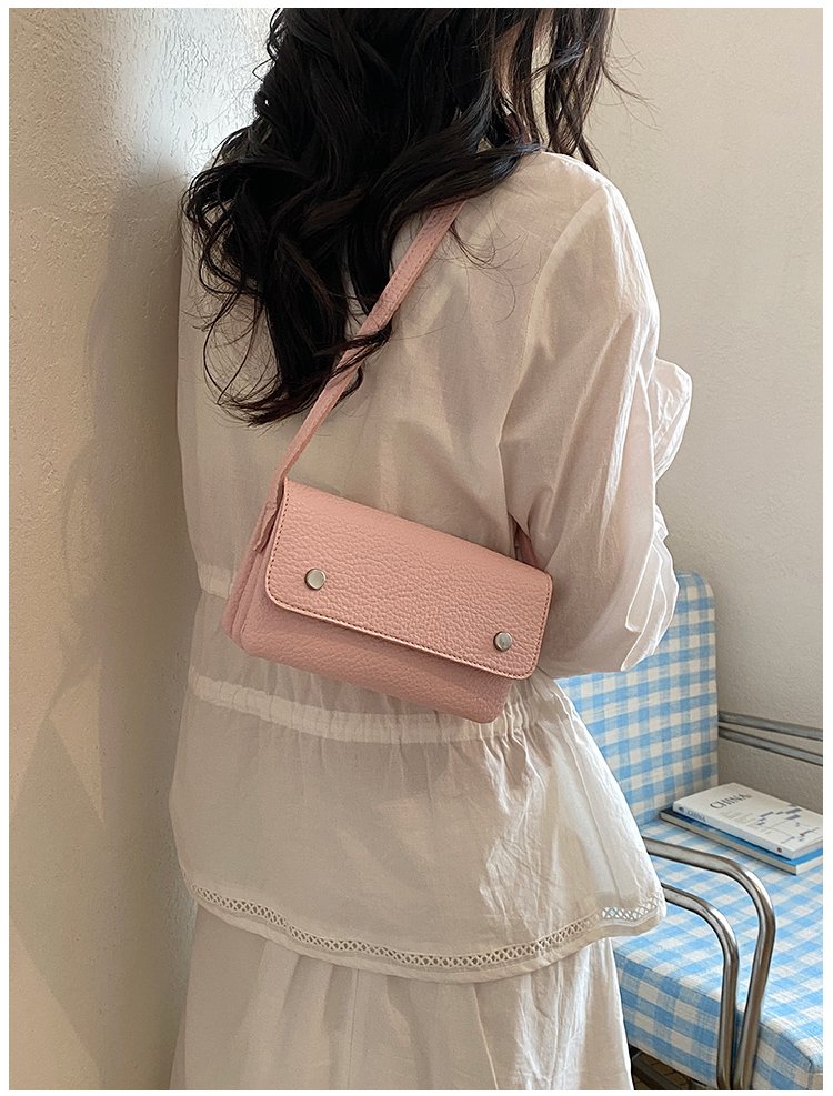 Women's PU Leather Minimal Flap Shoulder Bag detail 34
