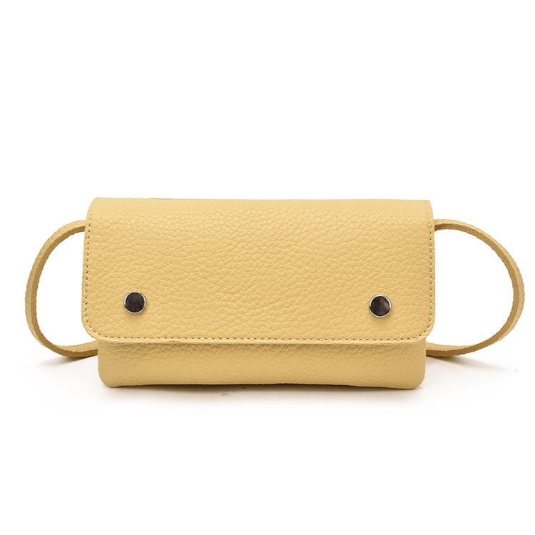 Women's PU Leather Minimal Flap Shoulder Bag view 5