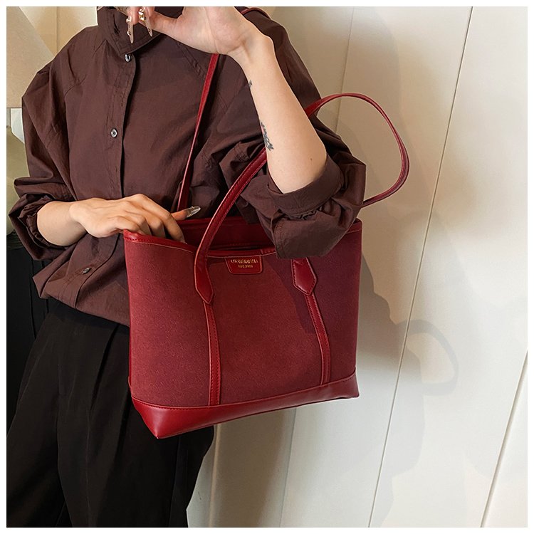 Women's PU Leather Minimal Tote Bag detail 28