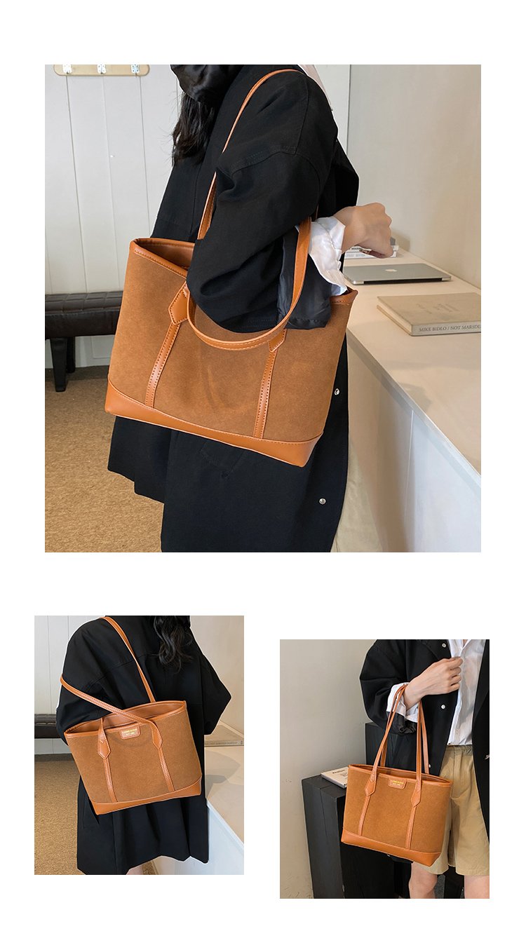 Women's PU Leather Minimal Tote Bag detail 2