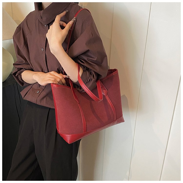 Women's PU Leather Minimal Tote Bag detail 29