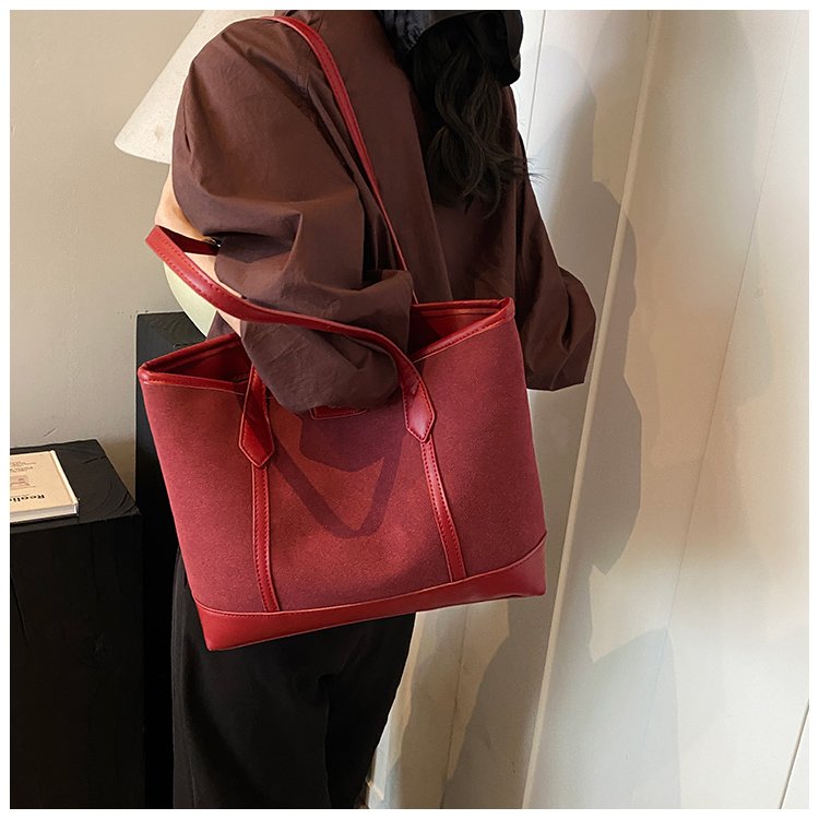 Women's PU Leather Minimal Tote Bag detail 31