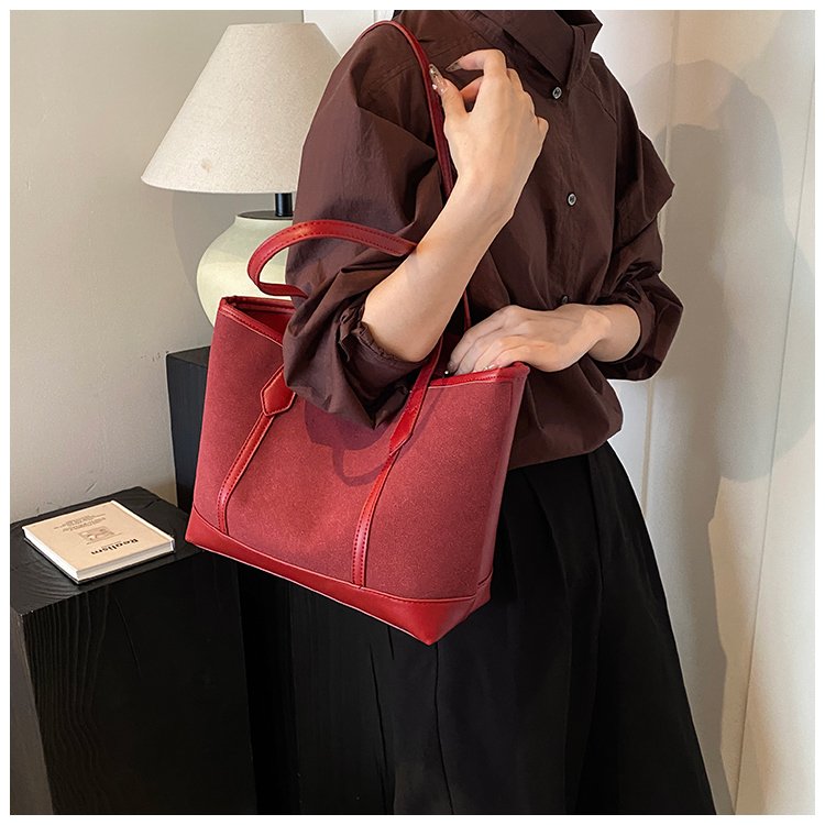 Women's PU Leather Minimal Tote Bag detail 33