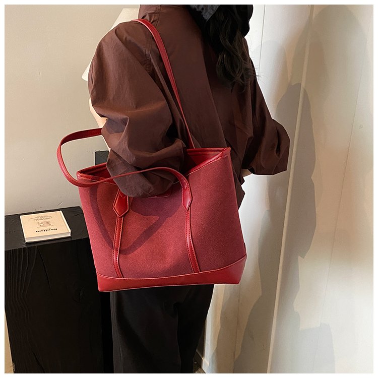 Women's PU Leather Minimal Tote Bag detail 34