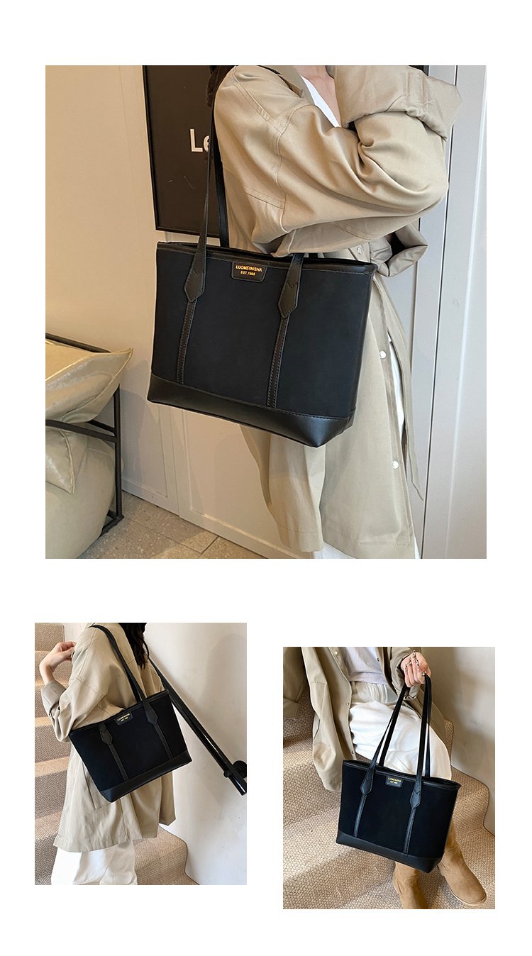Women's PU Leather Minimal Tote Bag detail 3
