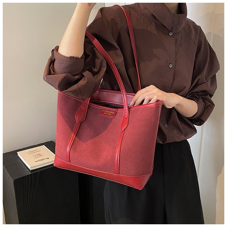 Women's PU Leather Minimal Tote Bag detail 39