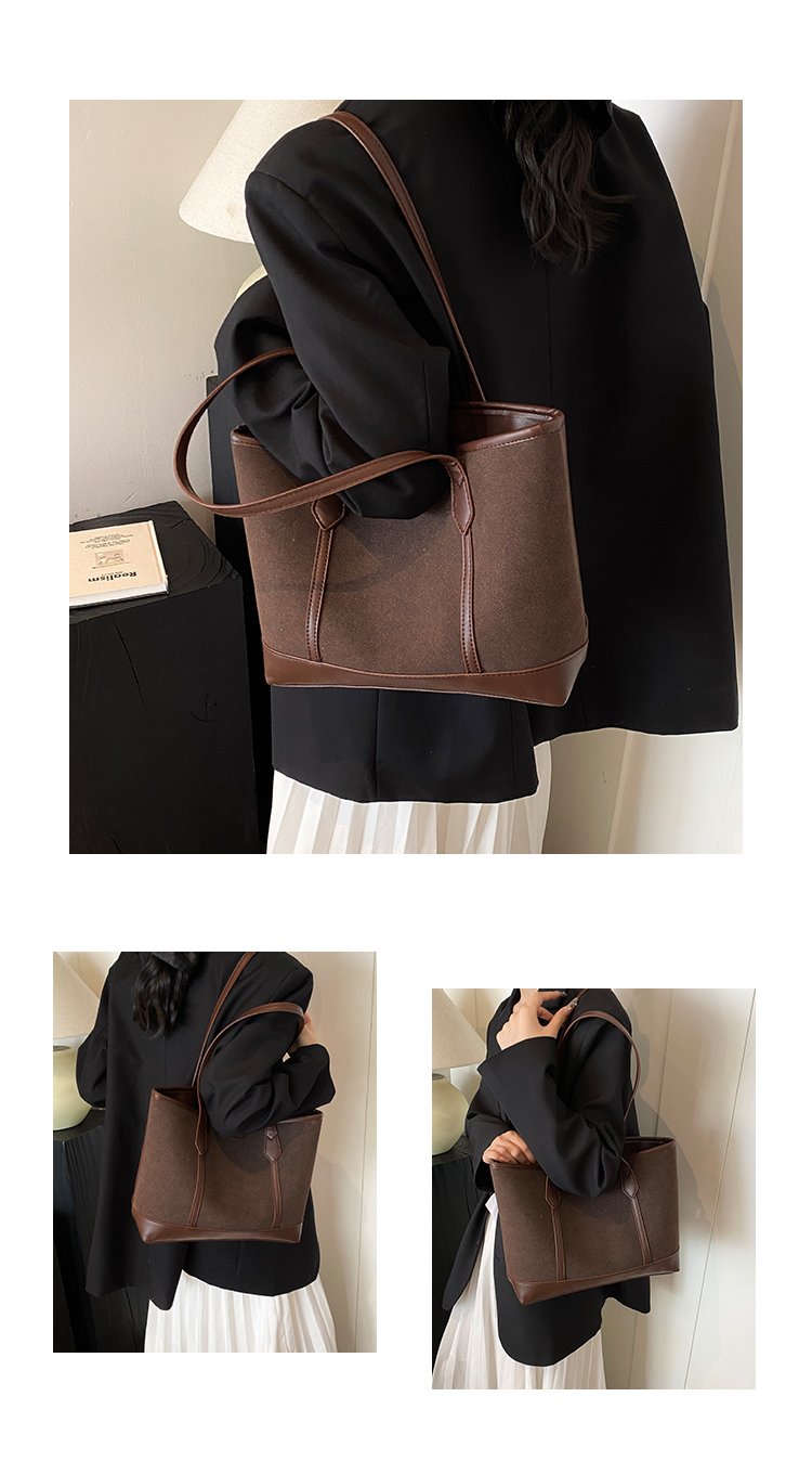 Women's PU Leather Minimal Tote Bag detail 8