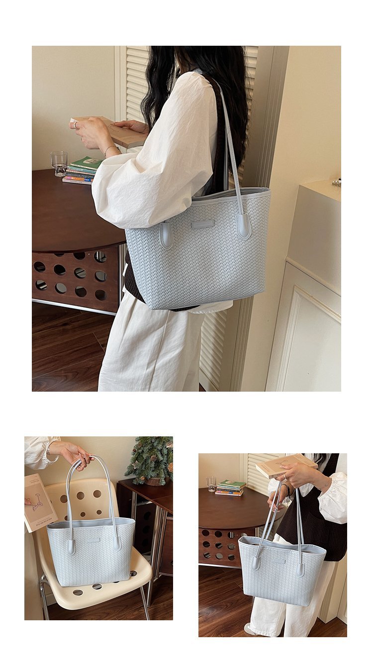 Women's PU Leather Minimal Tote Bag detail 10