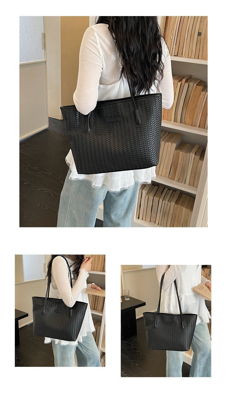 Women's PU Leather Minimal Tote Bag detail 11