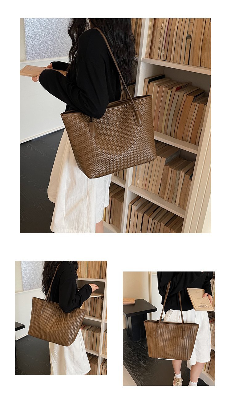 Women's PU Leather Minimal Tote Bag detail 12