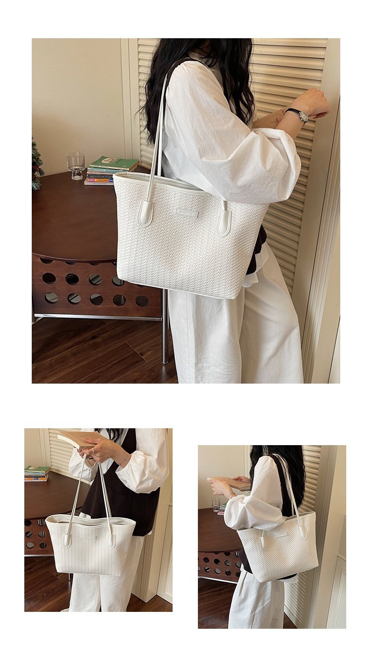Women's PU Leather Minimal Tote Bag detail 14
