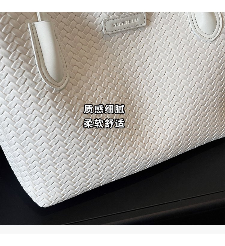 Women's PU Leather Minimal Tote Bag detail 2
