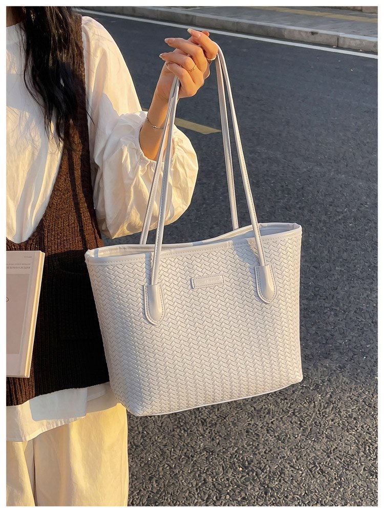 Women's PU Leather Minimal Tote Bag detail 29