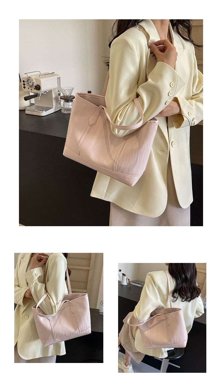 Women's PU Leather Minimal Tote Bag detail 9