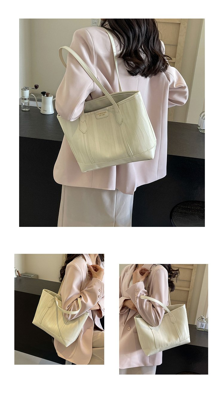 Women's PU Leather Minimal Tote Bag detail 10