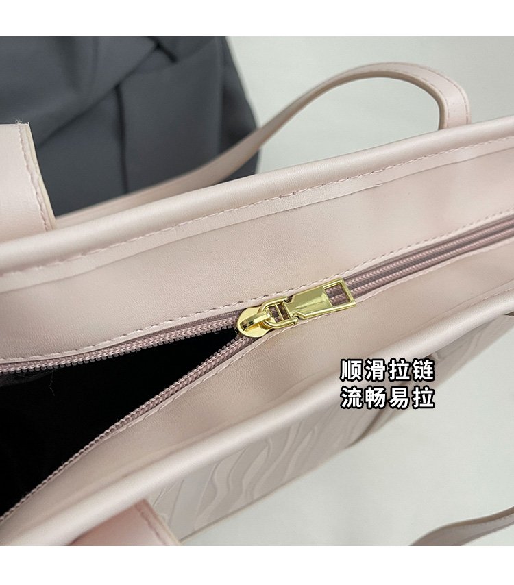 Women's PU Leather Minimal Tote Bag detail 4
