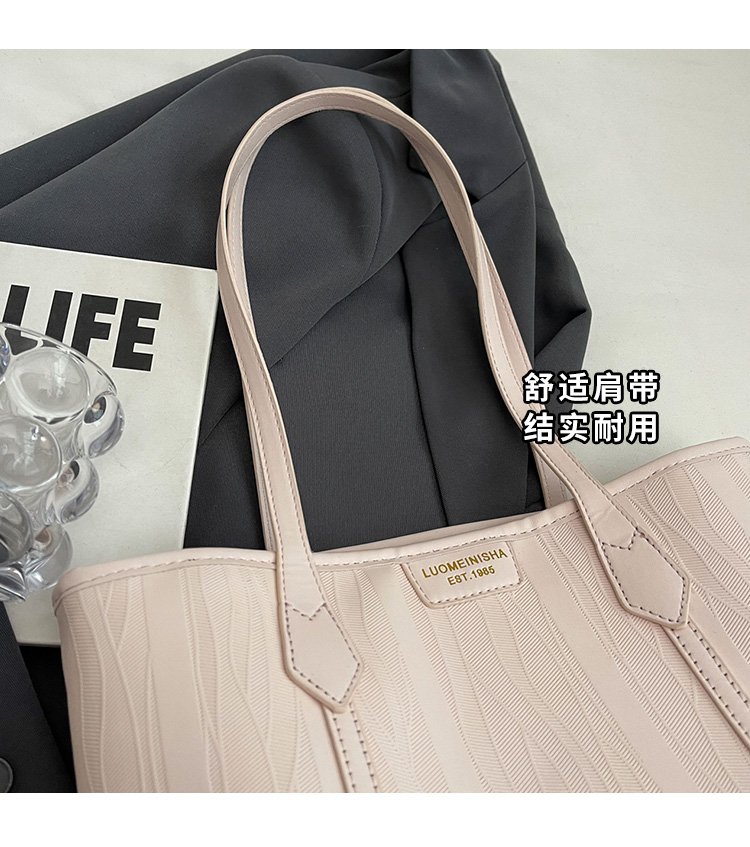 Women's PU Leather Minimal Tote Bag detail 5