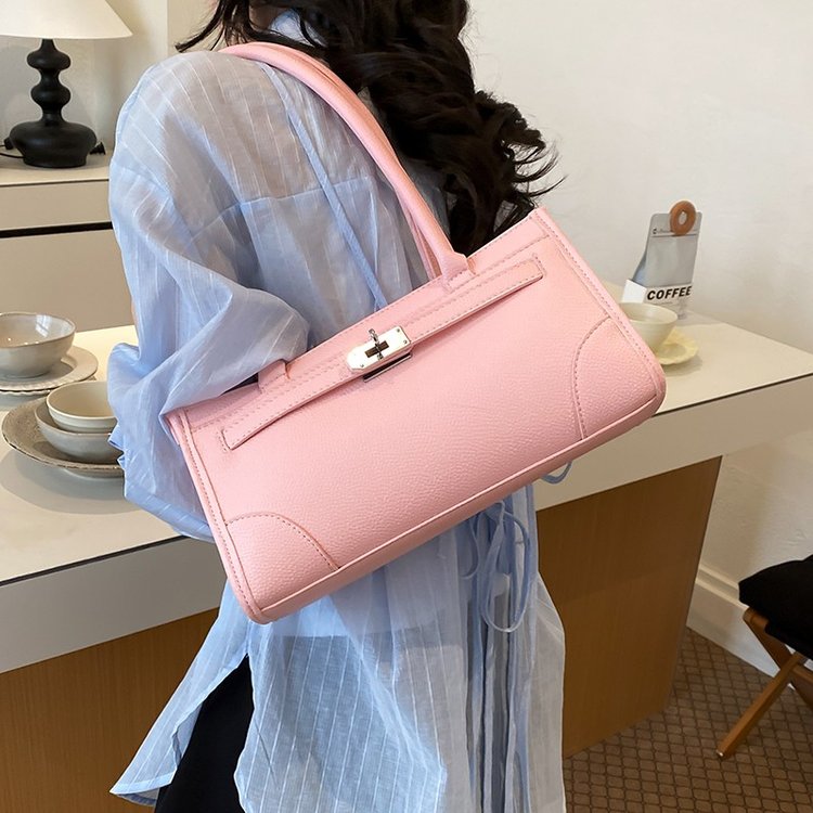 Women's PU Leather Minimal Zip Shoulder Bag view 2