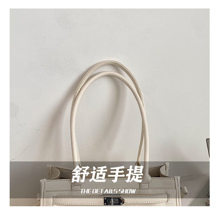 Women's PU Leather Minimal Zip Shoulder Bag detail 14
