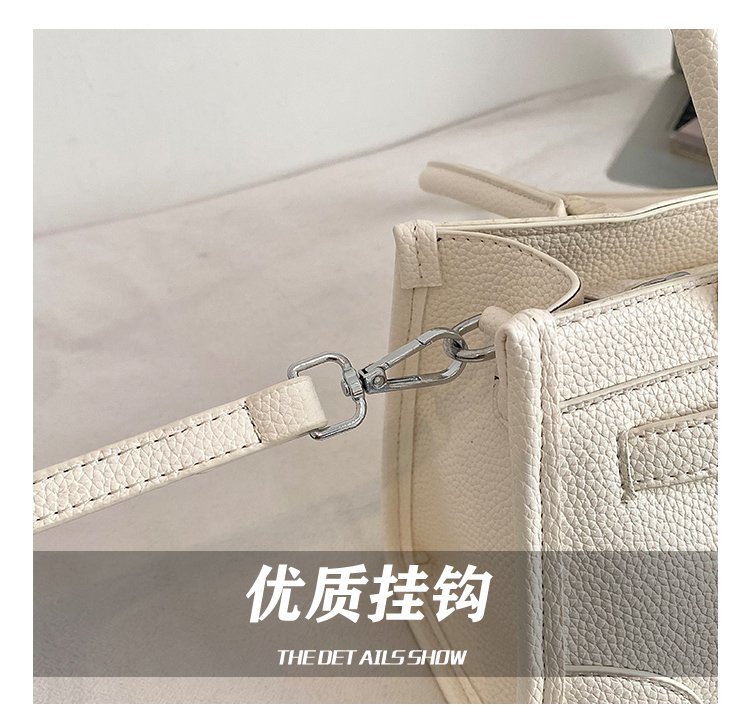 Women's PU Leather Minimal Zip Shoulder Bag detail 15
