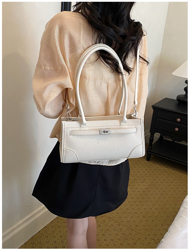 Women's PU Leather Minimal Zip Shoulder Bag detail 17