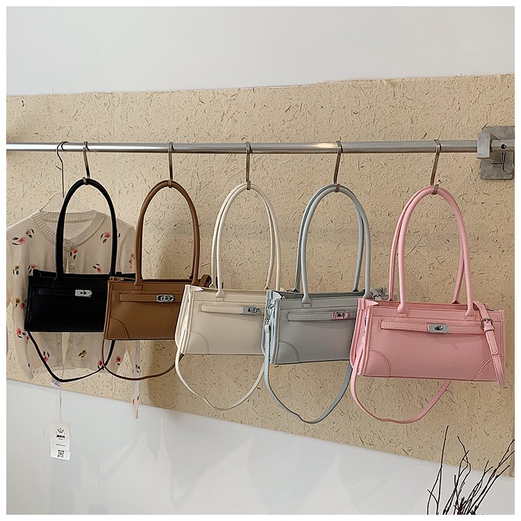 Women's PU Leather Minimal Zip Shoulder Bag detail 1