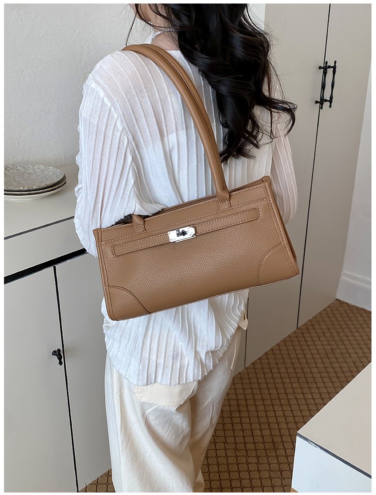 Women's PU Leather Minimal Zip Shoulder Bag detail 20