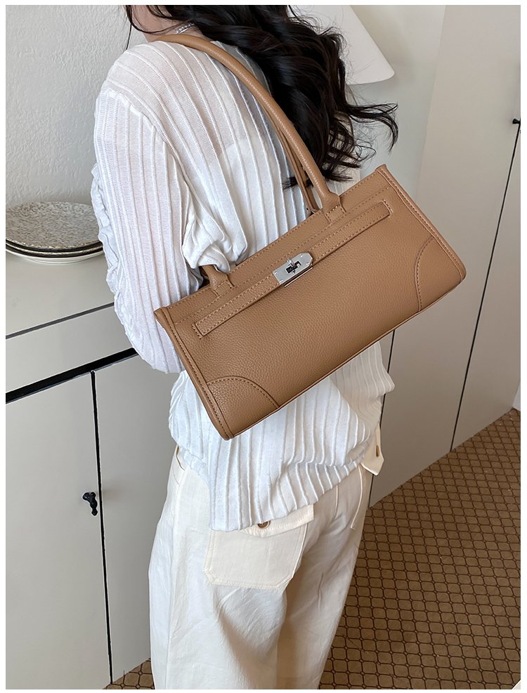 Women's PU Leather Minimal Zip Shoulder Bag detail 23