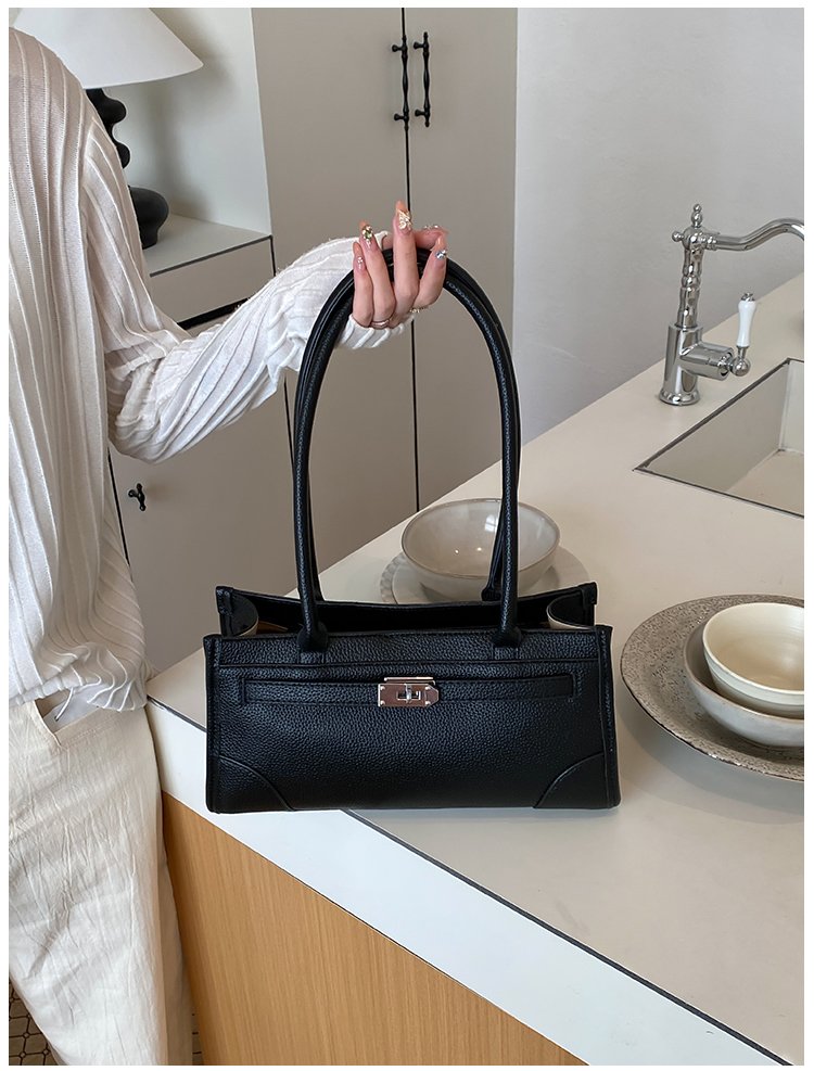 Women's PU Leather Minimal Zip Shoulder Bag detail 27