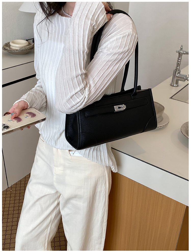 Women's PU Leather Minimal Zip Shoulder Bag detail 29