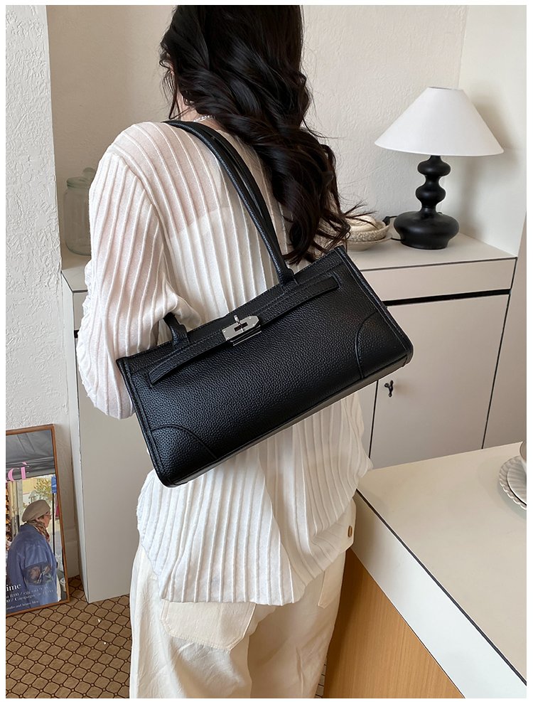 Women's PU Leather Minimal Zip Shoulder Bag detail 31
