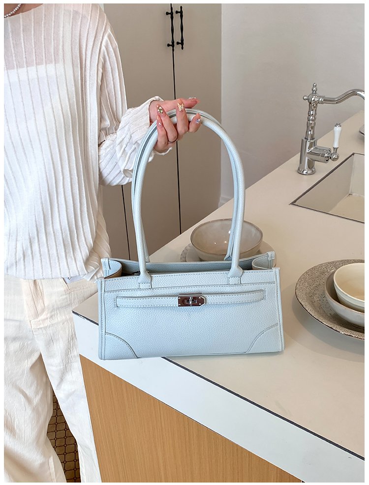 Women's PU Leather Minimal Zip Shoulder Bag detail 37