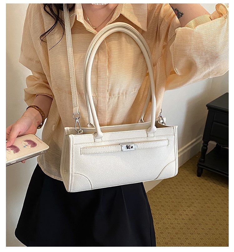 Women's PU Leather Minimal Zip Shoulder Bag detail 3