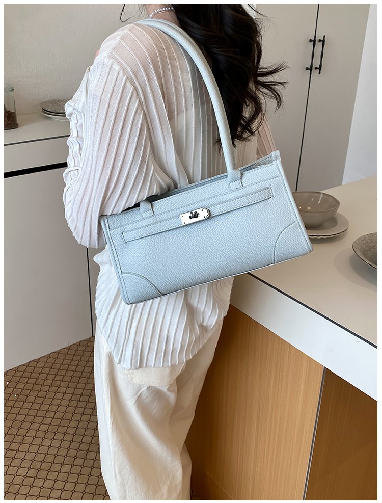 Women's PU Leather Minimal Zip Shoulder Bag detail 40