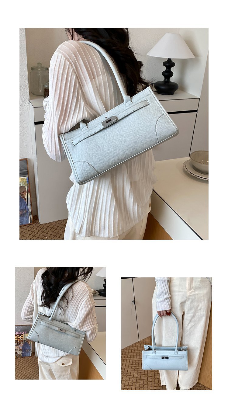 Women's PU Leather Minimal Zip Shoulder Bag detail 6