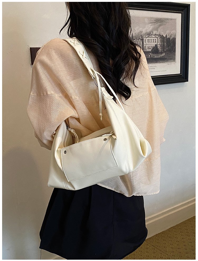 Women's PU Leather Minimal Zip Shoulder Bag detail 20