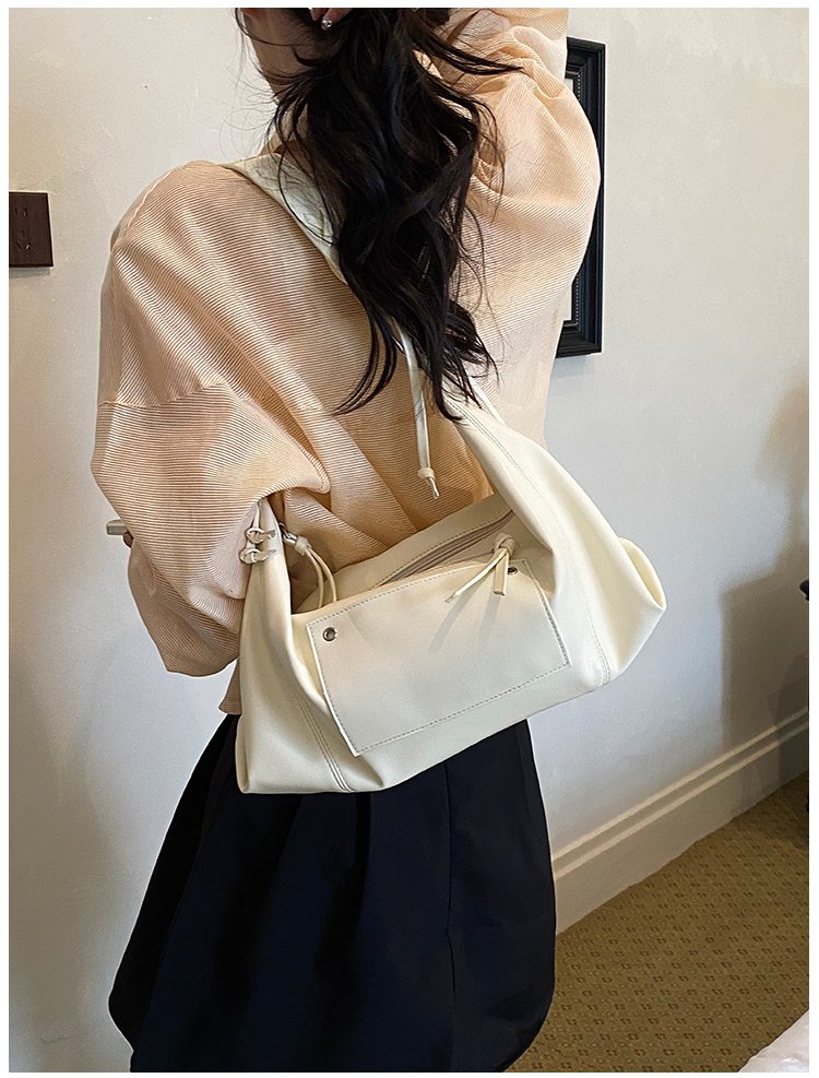 Women's PU Leather Minimal Zip Shoulder Bag detail 22