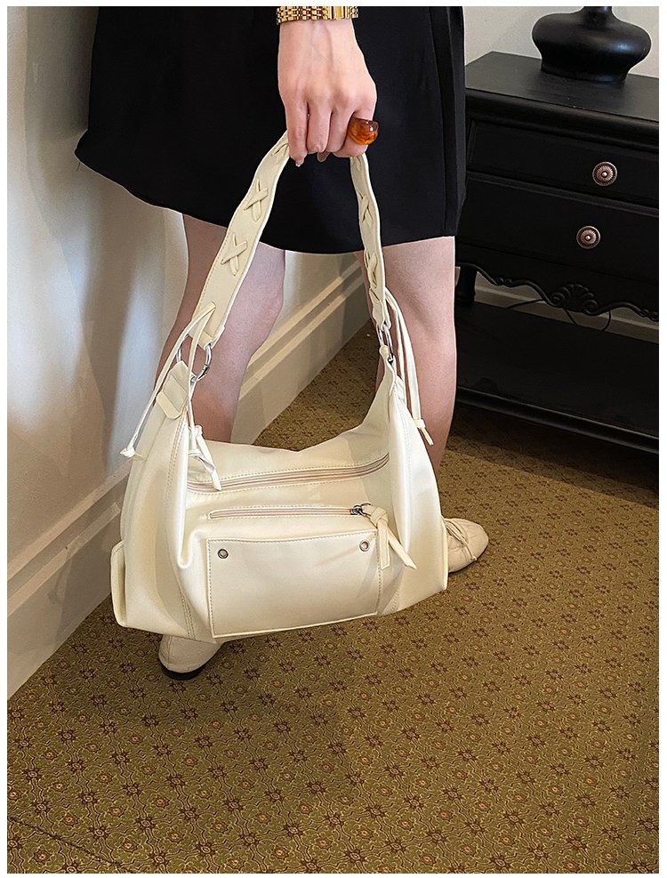 Women's PU Leather Minimal Zip Shoulder Bag detail 26