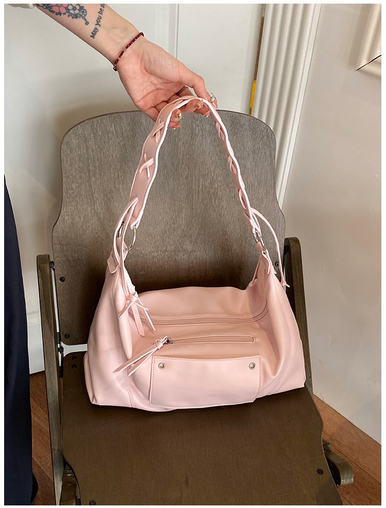 Women's PU Leather Minimal Zip Shoulder Bag detail 31