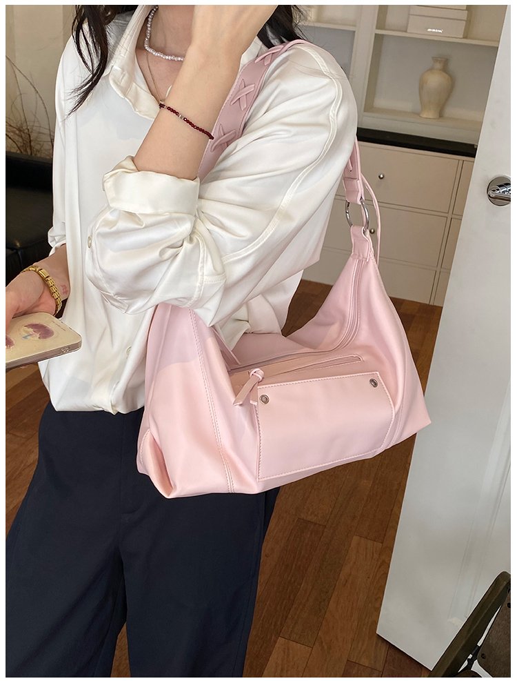 Women's PU Leather Minimal Zip Shoulder Bag detail 32